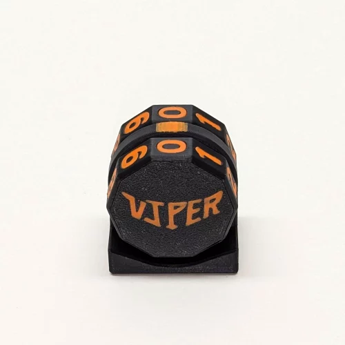 Orange Viper Life Counter with magnetic two-wheel design for TCG games