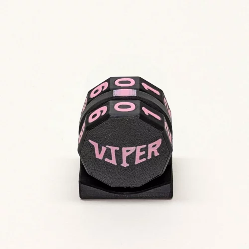 Pink Viper Life Counter with magnetic two-wheel design for TCG games