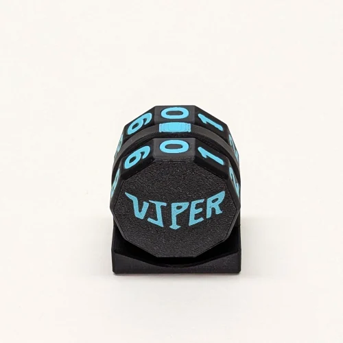 Teal Viper Life Counter with magnetic two-wheel design for TCG games