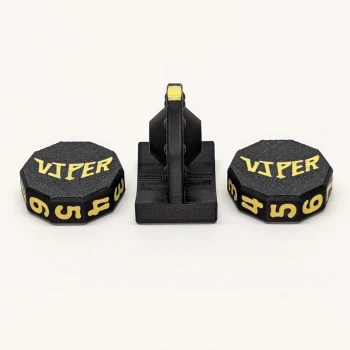 Viper Sleeves Black and Yellow two-wheel life counter Exploded view