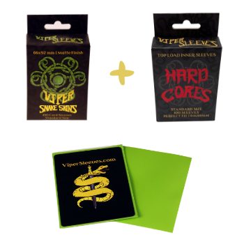 Lime Viper Snakeskins plus Hard Cores Double Sleeve Kit