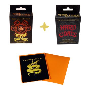 Orange Viper Snakeskins plus Hard Cores Double Sleeve Kit