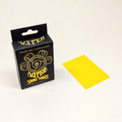 Viper Snakeskins standard size matte yellow TCG card sleeves