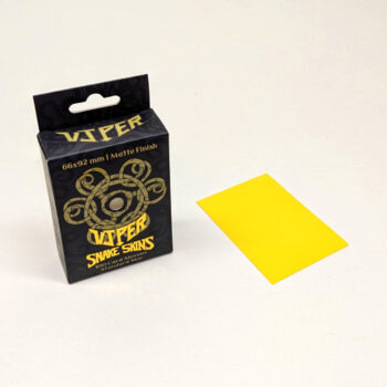 Viper Snakeskins standard size matte yellow TCG card sleeves
